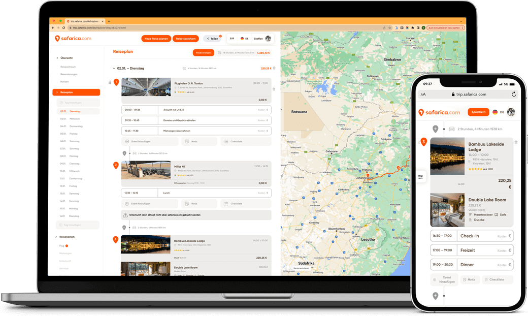 safarica travel-planer
